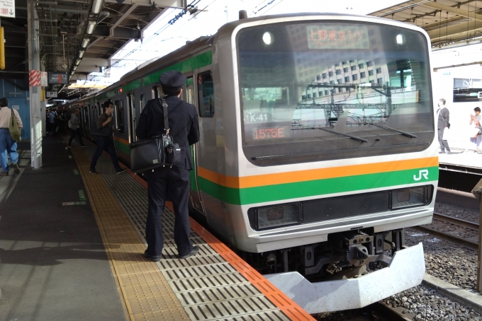 鉄道乗車記録の写真:乗車した列車(外観)(1)        「乗車した列車。
E231系1000番台K-41編成。」