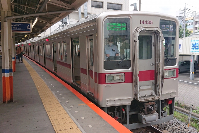 鉄道乗車記録の写真:乗車した列車(外観)(1)        「乗車した列車。
東武10030系11435編成。」