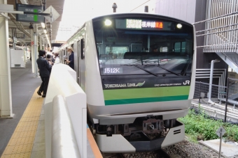 中山駅から菊名駅の乗車記録(乗りつぶし)写真