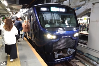 渋谷駅から新宿駅の乗車記録(乗りつぶし)写真
