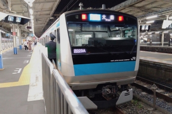 大宮駅から蕨駅の乗車記録(乗りつぶし)写真