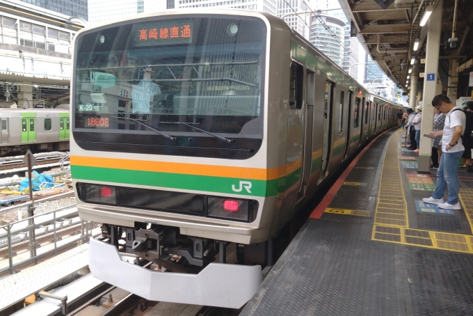 鉄道乗車記録の写真:乗車した列車(外観)(1)        「乗車した列車。
E231系1000番台K-20編成。」
