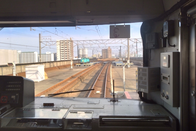 鉄道乗車記録の写真:車窓・風景(3)        「前面展望。」