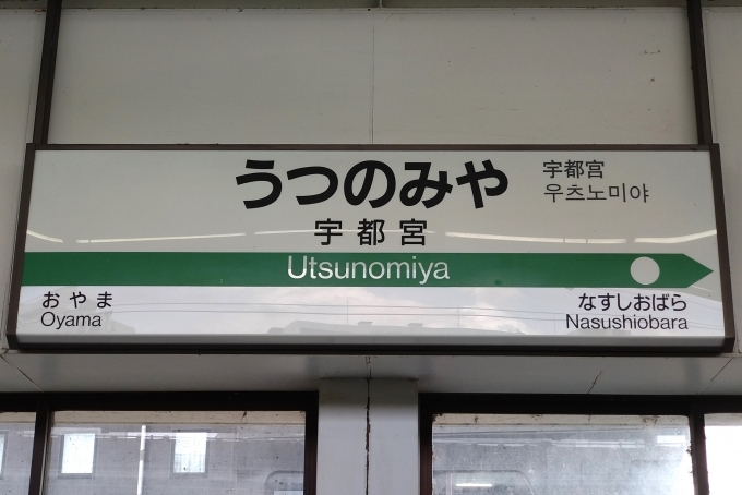 鉄道乗車記録の写真:駅名看板(5)        「駅名標。」