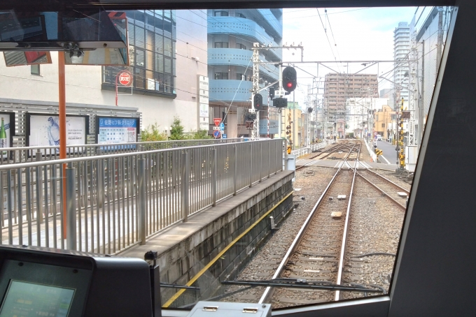 鉄道乗車記録の写真:車窓・風景(5)        「A3000形は前面展望がしやすくなっています。」