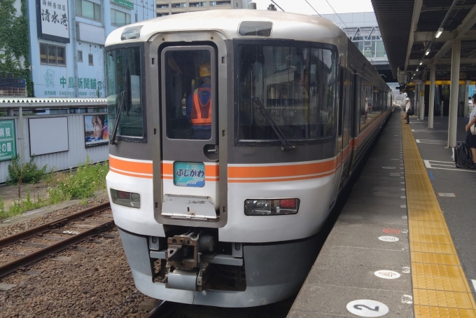 鉄道乗車記録の写真:乗車した列車(外観)(1)        「乗車した列車。
373系F1編成。」