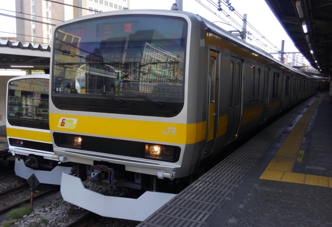 鉄道乗車記録の写真:乗車した列車(外観)(1)        「乗車した列車。
E231系0番台B6編成。」