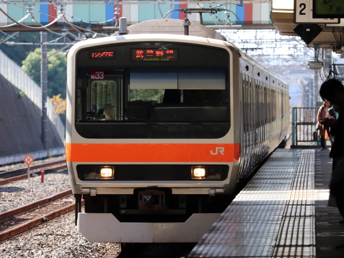 鉄道乗車記録の写真:乗車した列車(外観)(1)          「乗車した列車。
E231系0番台MU33編成。」