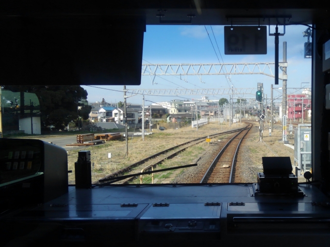 鉄道乗車記録の写真:車窓・風景(2)        「成田線は基本的に単線になっています。」