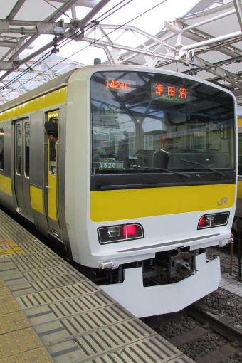 水道橋駅から亀戸駅の乗車記録(乗りつぶし)写真