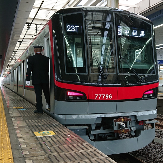 鉄道乗車記録の写真:乗車した列車(外観)(1)          「乗車した列車。
東武70090系71796編成。」