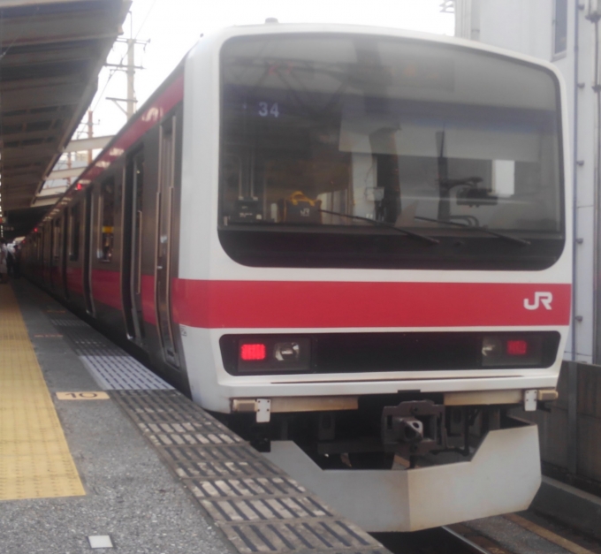 鉄道乗車記録の写真:乗車した列車(外観)(2)        「京葉線の車両(10両編成)が西船橋に乗り入れてくる運用は数本あります。」