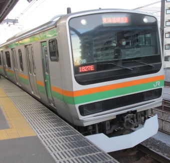 赤羽駅から東京駅の乗車記録(乗りつぶし)写真