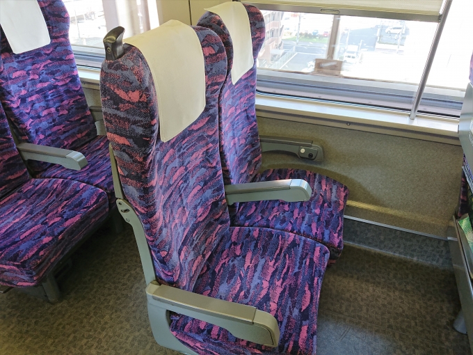 鉄道乗車記録の写真:車内設備、様子(2)        「利用した座席です。」