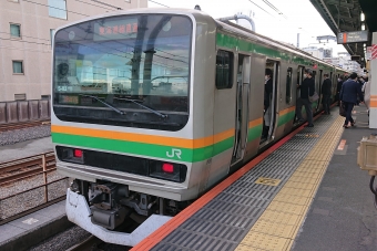 赤羽駅から横浜駅の乗車記録(乗りつぶし)写真