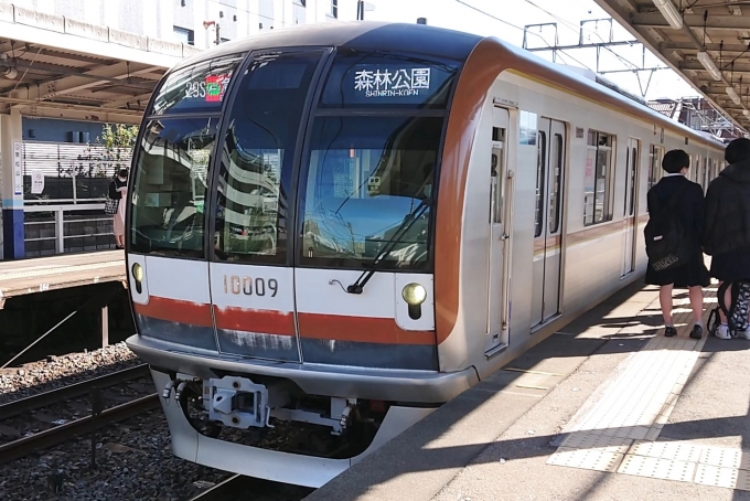 鉄道乗車記録の写真:乗車した列車(外観)(1)          「乗車した列車。
東京メトロ10000系10109編成。」