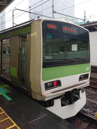 有楽町駅から東京駅の乗車記録(乗りつぶし)写真