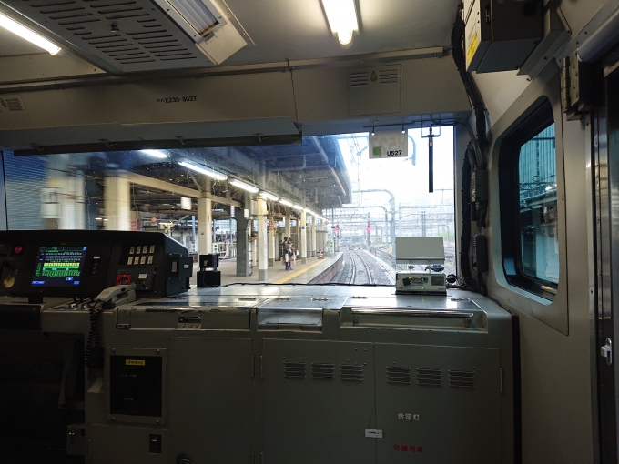 鉄道乗車記録の写真:車窓・風景(2)        「E231系1000番台の初期車は比較的前が見やすいです。」