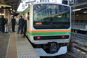 小山駅から土呂駅の乗車記録(乗りつぶし)写真