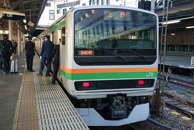 鉄道乗車記録の写真:乗車した列車(外観)(1)          「乗車した列車。
E231系1000番台S-05編成。」