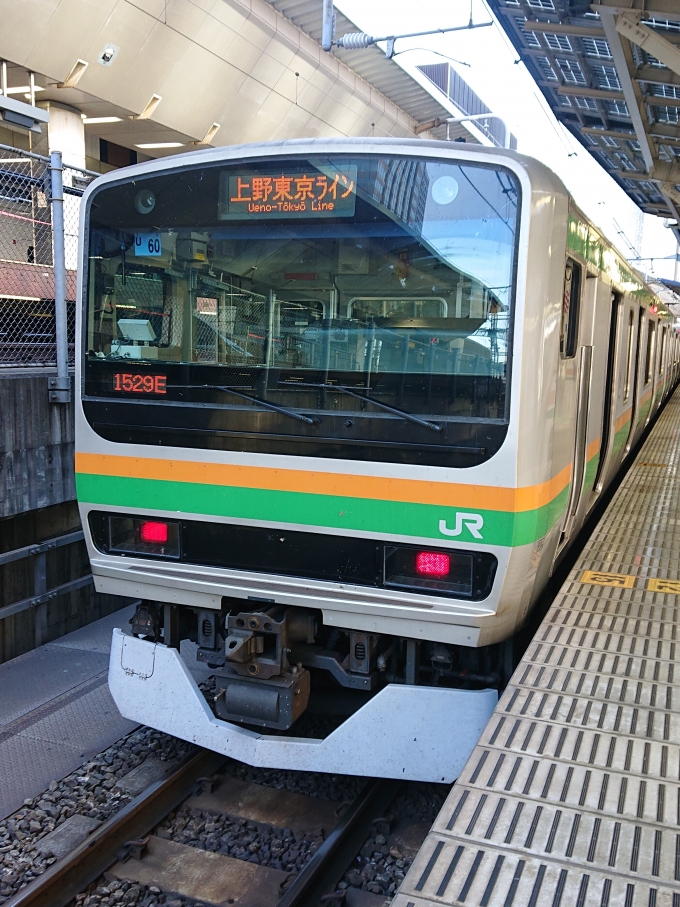 鉄道乗車記録の写真:乗車した列車(外観)(1)        「乗車した列車。
E231系1000番台U60編成。」