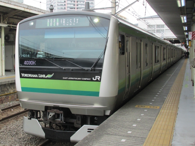 鉄道乗車記録の写真:乗車した列車(外観)(1)        「乗車した列車。
E233系6000番台H014編成。」