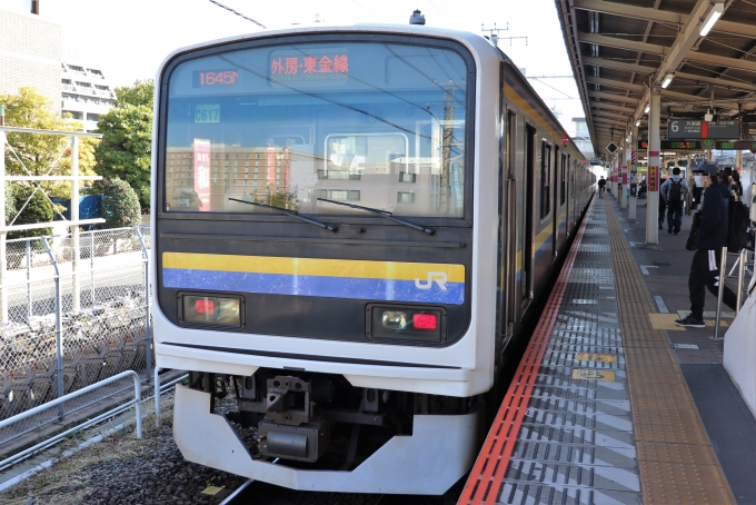 鉄道乗車記録の写真:乗車した列車(外観)(1)        「乗車した列車。
209系2100番台C617編成。」