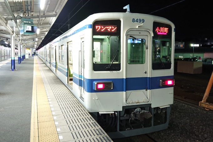 鉄道乗車記録の写真:乗車した列車(外観)(1)          「乗車した列車。
東武8000系8199編成。」