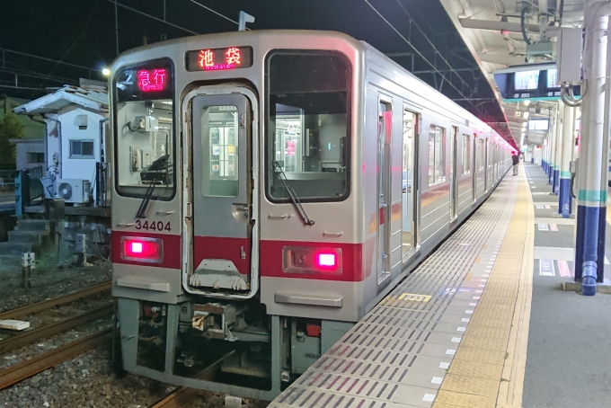 鉄道乗車記録の写真:乗車した列車(外観)(1)        「乗車した列車。
東武30000系31604編成。」