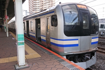 船橋駅から市川駅の乗車記録(乗りつぶし)写真
