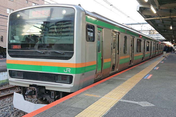 鉄道乗車記録の写真:乗車した列車(外観)(1)        「乗車した列車。
E231系1000番台K-19編成。」