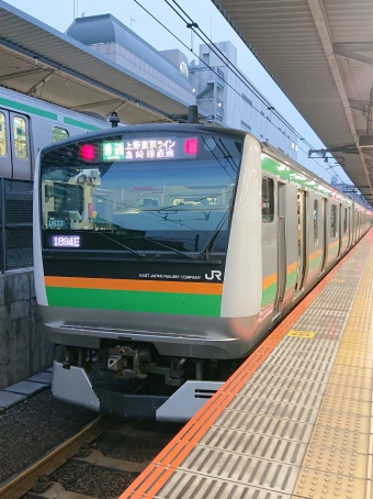 東京駅から浦和駅の乗車記録(乗りつぶし)写真