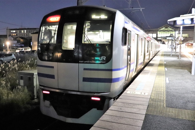 鉄道乗車記録の写真:乗車した列車(外観)(3)        「精算の都合上浜野駅で下車します。」