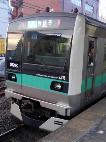 綾瀬駅から新松戸駅の乗車記録(乗りつぶし)写真