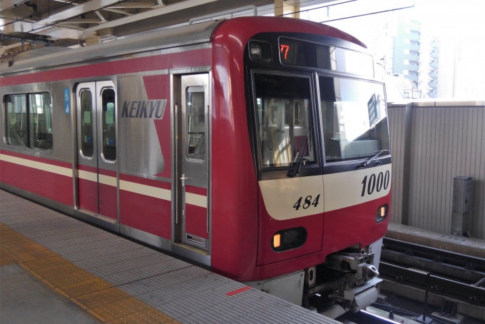 鉄道乗車記録の写真:乗車した列車(外観)(1)        「乗車した列車。
京急新1000形1481編成。」