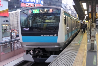 新橋駅から大宮駅の乗車記録(乗りつぶし)写真