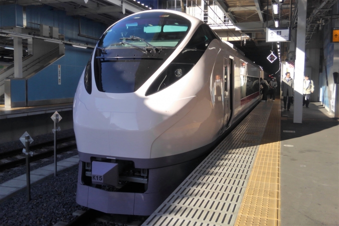 鉄道乗車記録の写真:乗車した列車(外観)(1)          「乗車した列車。
E657系K15編成。」