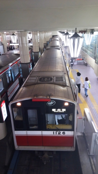 梅田駅から天王寺駅の乗車記録(乗りつぶし)写真