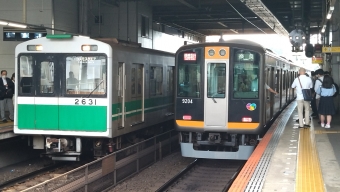 生駒駅から大和西大寺駅の乗車記録(乗りつぶし)写真