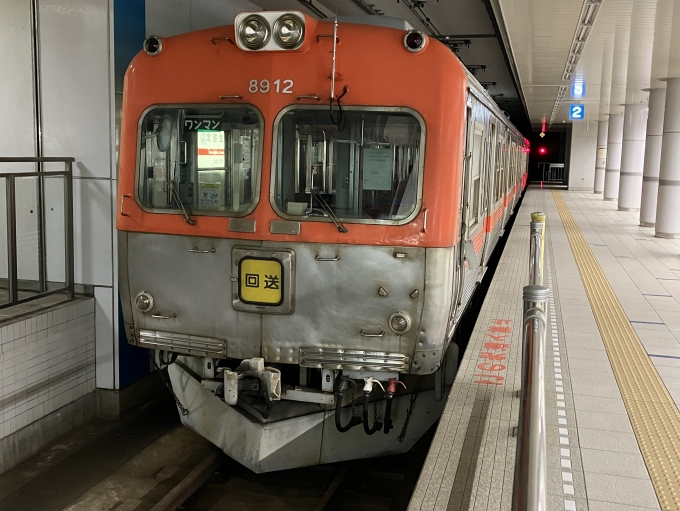 鉄道乗車記録の写真:列車・車両の様子(未乗車)(2)        「留置中の8900系」