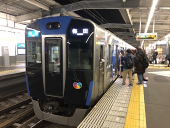 今津駅から尼崎駅の乗車記録(乗りつぶし)写真