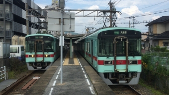 西鉄久留米駅から甘木駅の乗車記録(乗りつぶし)写真