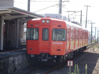 松山市駅から横河原駅の乗車記録(乗りつぶし)写真
