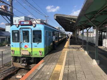 平田町駅から伊勢若松駅の乗車記録(乗りつぶし)写真