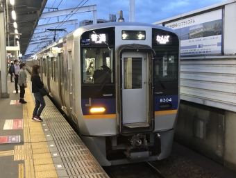 堺駅から難波駅の乗車記録(乗りつぶし)写真