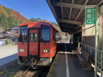 九頭竜湖駅から越前大野駅の乗車記録(乗りつぶし)写真