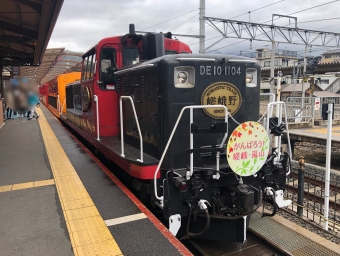 トロッコ嵯峨駅からトロッコ亀岡駅:鉄道乗車記録の写真