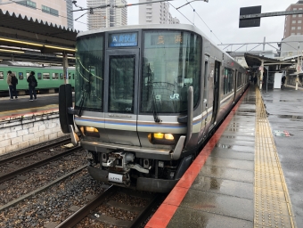 京都駅から草津駅の乗車記録(乗りつぶし)写真