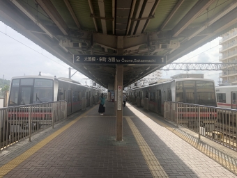 新瀬戸駅から尾張瀬戸駅の乗車記録(乗りつぶし)写真