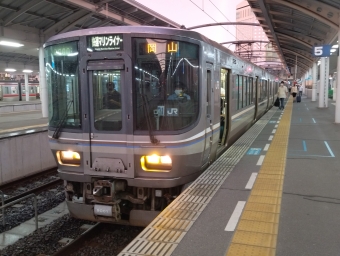 高松駅から岡山駅の乗車記録(乗りつぶし)写真